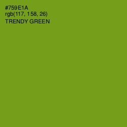 #759E1A - Trendy Green Color Image